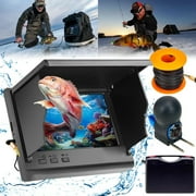 Colitt - Underwater Fishing Camera, Underwater 220° Fishing Camera, 4k Ice Fishing Fish Finder Camera with 4.3'' LCD Screen, 12 LEDs, Night Vision, Wide Angle, Ip68 Waterproof for Fishing (50m)